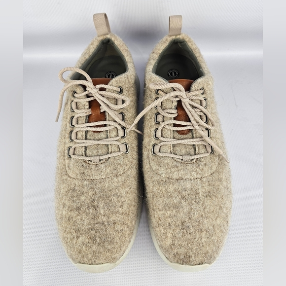 Johnston & Murphy Men's Amherst Wool U-Throat Sneakers Beige Size 10 - Picture 3 of 9